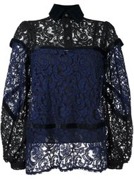 кружевная блузка  Sacai
