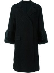 пальто с меховыми манжетами Ermanno Scervino