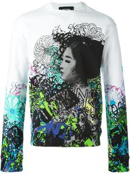 толстовка с принтом граффити Dsquared2