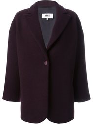однобортное пальто Mm6 Maison Margiela