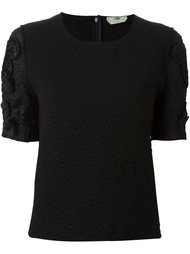 топ клоке с цветочной аппликацией  Fendi