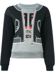 толстовка с принтом куртки-бомбера Boutique Moschino