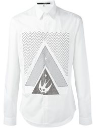 рубашка с принтом 'Swallow Glyph' McQ Alexander McQueen