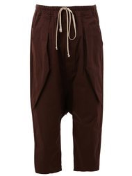 drop-crotch cropped trousers Rick Owens
