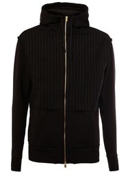 funnel neck zipped hoodie Aganovich