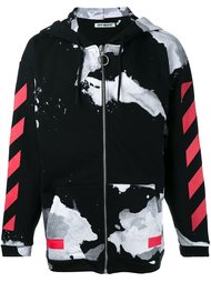 painted print hoodie Off-White