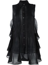 прозрачная блузка без рукавов Mm6 Maison Margiela