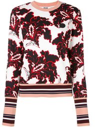 толстовка с цветочным узором MSGM
