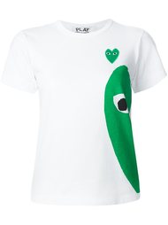 lateral heart print T-shirt Comme Des Garçons Play