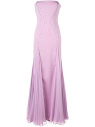 декорированное длинное платье  Versace