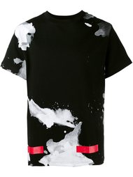 футболка с эффектом пятен краски Off-White