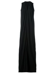 длинное платье с V-образным вырезом Rick Owens DRKSHDW