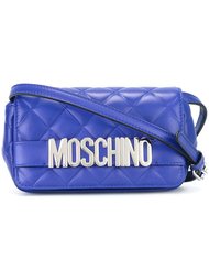 стеганая сумка через плечо с логотипом Moschino