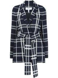 checked belted jacket Derek Lam 10 Crosby
