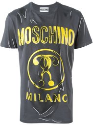 футболка с логотипом Moschino