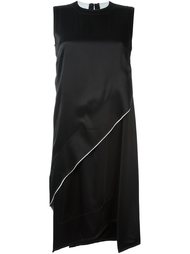 атласное платье без рукавов DKNY
