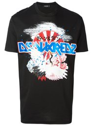 футболка с абстрактным принтом  Dsquared2