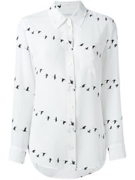 рубашка с принтом птиц Equipment