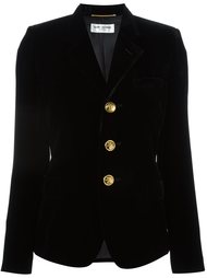 бархатный пиджак Saint Laurent