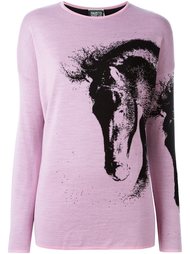 свитер с изображением лошади  Fausto Puglisi