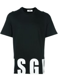 футболка с принтом логотипа  MSGM