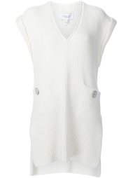 V-neck short ribbed dress Derek Lam 10 Crosby