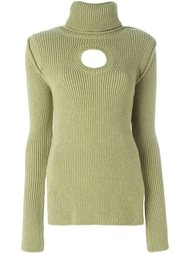 keyhole detail rib knit jumper Ports 1961