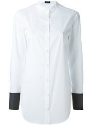 рубашка с контрастными манжетами Jil Sander Navy