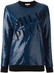 sequin embellished sweatshirt Emilio Pucci