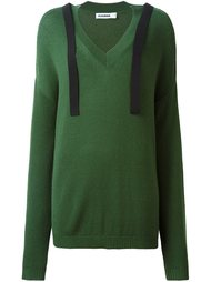 свитер c V-образным вырезом  Jil Sander