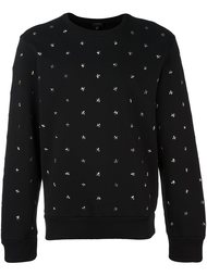 толстовка с заклепками в виде звезд Diesel