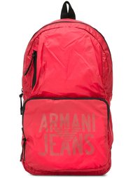 logo print backpack Armani Jeans