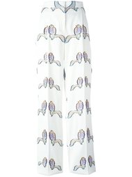 брюки с вышивкой Emilio Pucci