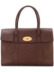 средняя сумка-тоут с золотистой фурнитурой Mulberry