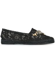 embellished lace espadrilles Dolce &amp; Gabbana