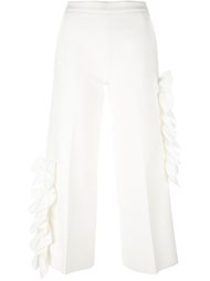 укороченные брюки с оборками MSGM