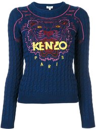 джемпер вязки косичкой 'Tiger'  Kenzo