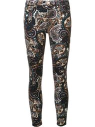 printed skinny trousers 7 For All Mankind