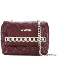 quilted chain crossbody bag Love Moschino