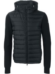 дутая куртка с контрастными рукавами  Moncler