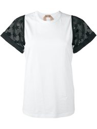 star print sleeves T-shirt Nº21