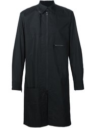 layered zipped mid-length coat Y-3