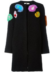 пальто с меховой аппликацией Etro