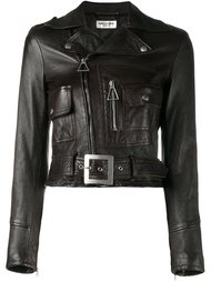 cropped biker jacket Saint Laurent