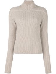 ribbed biker jumper Rick Owens