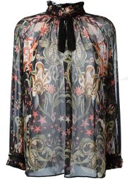 ruffle neck blouse Roberto Cavalli