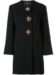 embroidered detail coat Etro