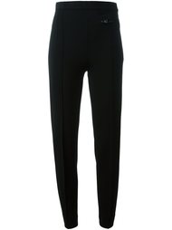 tapered front zip trousers Versace