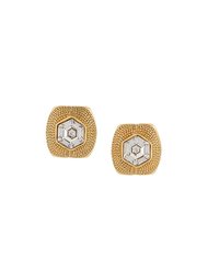 oversized clip-on stud earrings Chanel Vintage