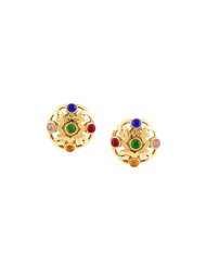 gripoix clip-on stud earrings Chanel Vintage